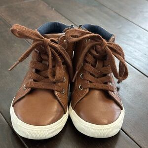 Cat & Jack Brown Kids High-Top Sneakers